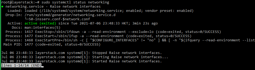 LayerStack Tutorials LayerStack How To Restart Network Interface Network Adapter On Linux 